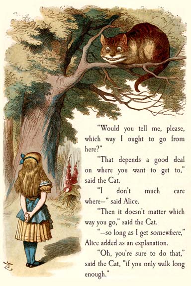 Alice i eventyrland og filurkatten. Illustration hentet fra http://www.bookstellyouwhy.com/pictures/19356.jpg