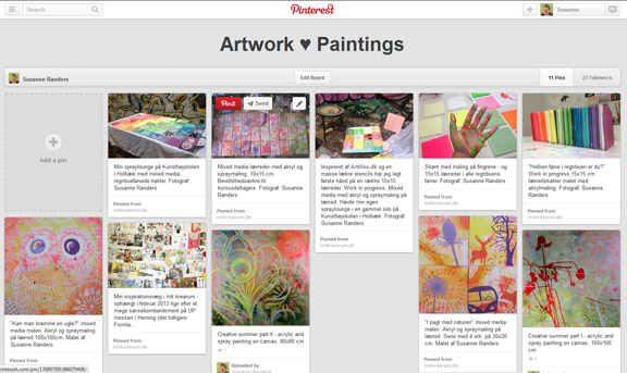 "Artwork / Paintings" på Pinterest: mitkrearum / Susanne Randers