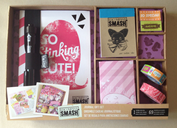 SMASHBOOK journal gift set "So Stinking Cute!" netop hjembragt fra USA. Fotograf: Susanne Randers