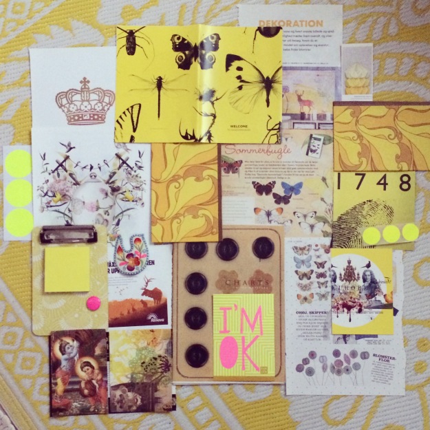 365 mood boards in 2014. Mood board #13: Felling yellow and ready to fly. Instagram filter Valencia. Photographer: Susanne Randers