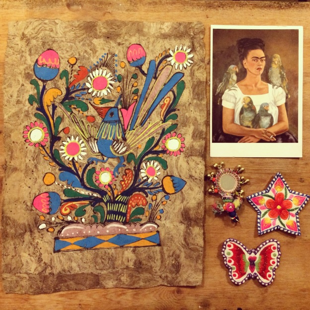 365 mood boards in 2014. Moodboard #8: "In Frida Kahlo mood". Smashup. Instagram filter Valencia. Photographer: Susanne Randers