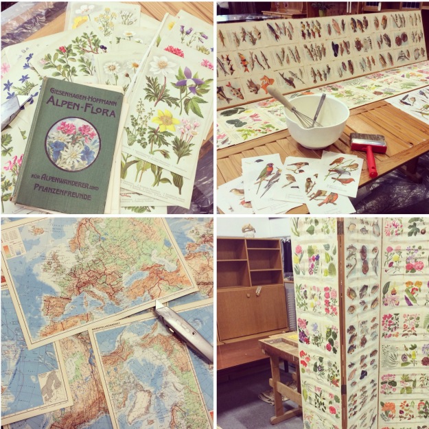 365 mood boards in 2014. Mood board #42: Making a creative studio in the local charity shop. Photo collage. Instagram filter Valencia. Photographer: Susanne Randers