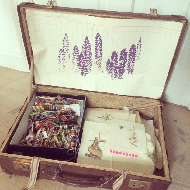 365 mood boards in 2014. Mood board #88: Bringing new life to old suitcases. Instagram filter Valencia. Photographer: Susanne Randers